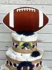 3 Tier Football Diaper Cake Baby Shower Boy