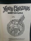 Vintage Giant Christmas Coloring Book Merry Christmas Nos