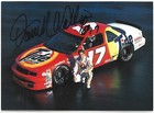 1990 Darrell Waltrip  17 Tide Chevy Lumina Nascar Post Card 7 X 5 Signed Hof