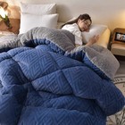 Heavy Sherpa Winter Comforter 5 5lb 8 8lb Soft Bed Blanket No Duvet Cover Needed