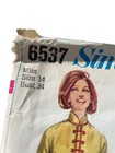 60s Simplicity 6537 Sewing Pattern Misses Size 14 Bust 34 Vintage 1966 Uncut