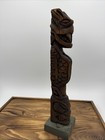 Vtg Hand Carved Wood Tiki Totem 12  Figurine Hawaii Sculpture Polynesian Statue