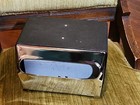 Vtg Georgia Pacific Mornap Chrome   Black Double Sided Napkin Holder Dispenser