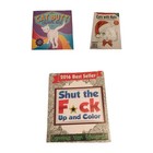 New Lot Of 3 Adult Coloring Books Cats W  Hats Purrfect Adult Humor Cat Butts 