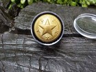 Old Rare Vintage Antique War Relic Texas Coat Button Free Display Case