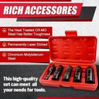 5pc Flip Thin Wall 1 2  Inch Drive Metric Sae 8 Sizes Impact Socket Sockets Auto