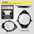 Door Speaker Adapter 6 5  Spacer Bracket Harness For 2007-2013 Chevy Silverado