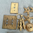 Vintage Lot Of Brass Hardware Mixed Lot Over 9 Lbs