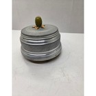 Vintage Art Deco 1940s Aluminum Powder Box Music Box Working Movement 