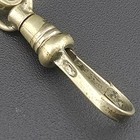 Antique Silver Plated Enamel Horseshoe 4 Leaf Clover Watch Chain   Fob 5 75 