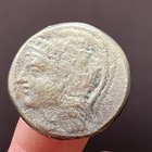 Rare Ancient Athens Bronze Coin Athena Head   Owl Ae Greek Antique Genuine