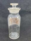 Antique Whitall Tatum Co Glass Apothecary Bottle Pharmacy Sunken Label Medicine
