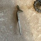 Vintage Peacock Eyeliner Applicator Vanity Cosmetic Tool Metal Bird Kohl Holder