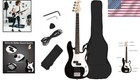 Full Size Electric 4 String Bass Guitar Complete Kit For Beginners With Bag