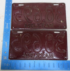 Massachusetts License Plate 1924 Pair Set Tag 24 Mass Ma 38695 38 695