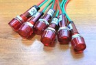 6 Bbt 12 Volt Ac dc Waterproof Bright Red Led Hi-profile Indicator Lights