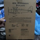 1931 Stearman Biplane wings Of Texaco 3rd In Series red Metal Model Plane Bank