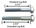 Pinball Machine Leg Bolt Kit - Chrome - Set Of 8