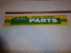 Vintage Antique Original John Deere Genuine Parts 28  Metal Gas Oil Tractor Sign
