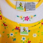 Vintage Sesame Street Y2k 24m Overall Dress Girls Set Outfit Yellow Daisy 2t