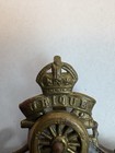 Wwi wwi British Royal Artillery Kings Crown Cap Badge Ubique Quo Faset Gloria Du