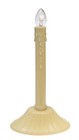  Electric Candolier Indoor Christmas Candle Lamp Ivory Plastic With Clear C7 6pk