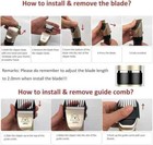 Pet Clippers Professional Heavy Duty Trimmer Thick Hair Dog Cat Grooming Kit New