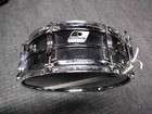Ludwig 5x14 Snare Drum  Black Galaxy  Black white Badge  With Case And Stand 