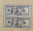  100 Dollar Bill Star Note 2009   2009-a Series Lot Of 2 - Jf   Lb   -02