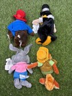 Disney Splash Mountain Bean Bag Plush Set Of 4 Brer Fox Rabbit Bear Vulture Nwt