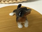 Hagen Renaker Miniature Brown  Mutt Hound Puppy Dog Paw Up Figurine Vintage