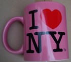 I Love Ny Mug - Pink Ceramic 11 Ounce I Heart Ny Mugs New York City Souvenir