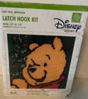 Vtg Winnie The Pooh Christmas Latch Hook Kit Wp0008 Caron 13 x13  Nos Sealed