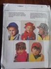 Mccall s Fashion Accessories 9497 Sew Pattern Kids Hats   Scarves Uncut