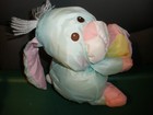 Fisher Price Puffalump Plush Easter Bunny Rabbit Plush Mint Green 1988  su152 