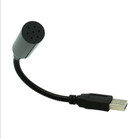 Mini Usb Flexible Stereo Record Mic Desktop Microphone For Pc Laptop Mac Black