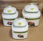 John Deere Gibson 1935 John Deere Model B W lids Cookie Canister Jars Set Of 3