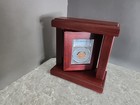 Single Padauk Wood Display For A Copper P c g s  Slabbed Coin