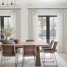 Linen Sheer Curtains 120 Inches Long For 40 w X 120 l  pack Of 1  Oatmeal