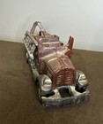 Vintage Cast Iron Fire Truck With Removable Ladder - Antique Style