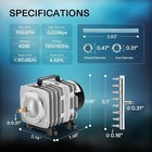 Commercial Air Pump 1110 Gph 8 Outlet 40w For Aquarium   Hydroponics