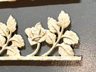 Set Of 2 Vintage Ornamental Cast Iron Architectural Salvage Floral Vine 21 3 4 