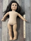 American Girl Doll 18  Brown Eyes Dark Brown Hair Bangs Pleasant Company Nude Ag