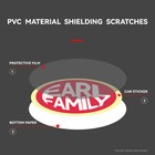 Earlfamily Do Not Touch Warning Label Car Door Helmet Toolbox Car Sticker 