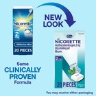 Nicorette Nicotine Gum  Stop Smoking Aids  2 Mg  White Ice Mint  20 Count Gum