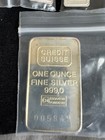 1 Ounce Credit Suisse Fine Silver Bar  Rare Bullion Bank 1 10 Oz  Small Bars  Nr