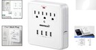 6 Outlet Extender Surge Protector Multi Plug Wall Adapter Usb Charger Ports With