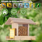 Bird Feeders For Outdoors Hanging Wooden Bird Feeder W  Suet Cages For Garden