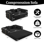 Bshomgi Convertible Futon Sofa Bed  Boneless Couch For Living Room modular Futon