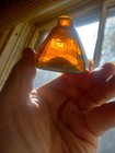 Stoddard Or Keene Open Pontiled Umbrella Inkwell Olive Amber W odd Lip - Mint   